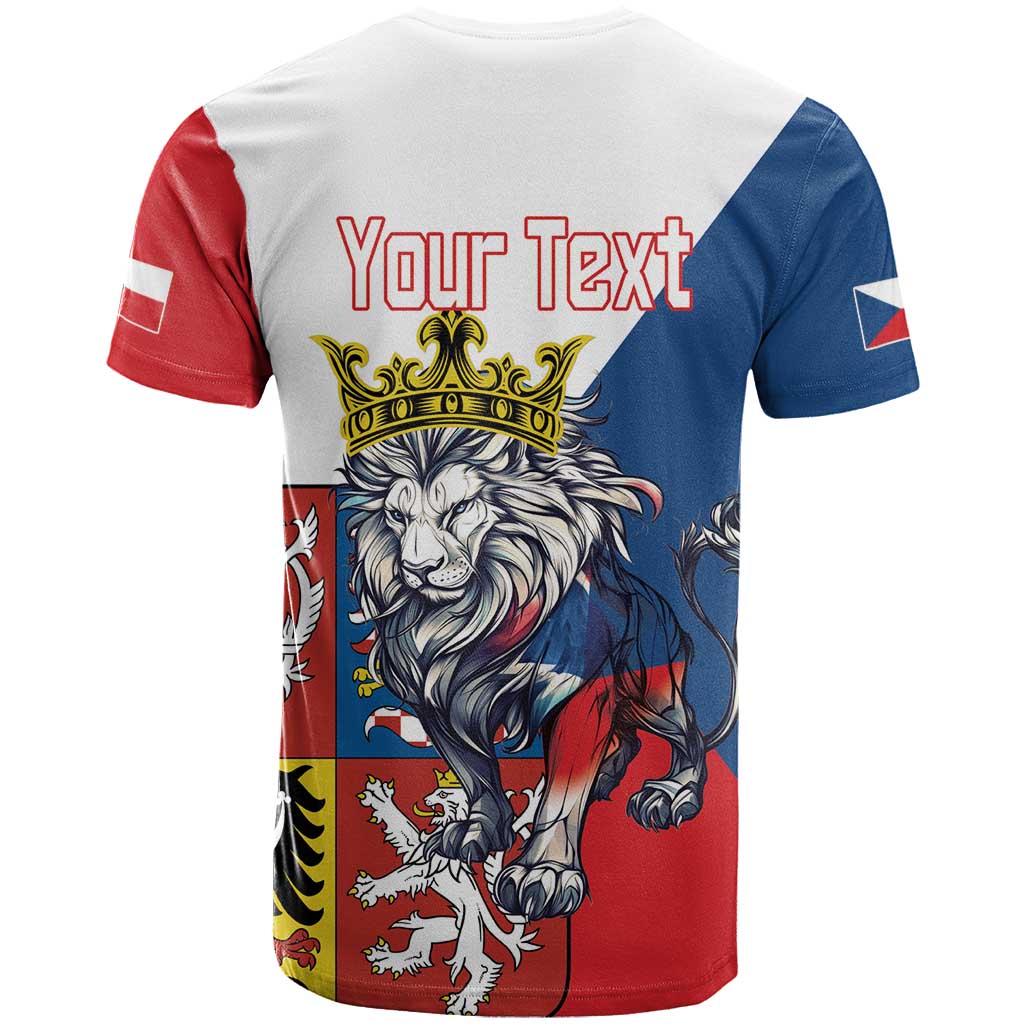 Personalized Czech Republic Restoration Day T-Shirt Double-Tailed Lion Truth Prevails Graphic Tee