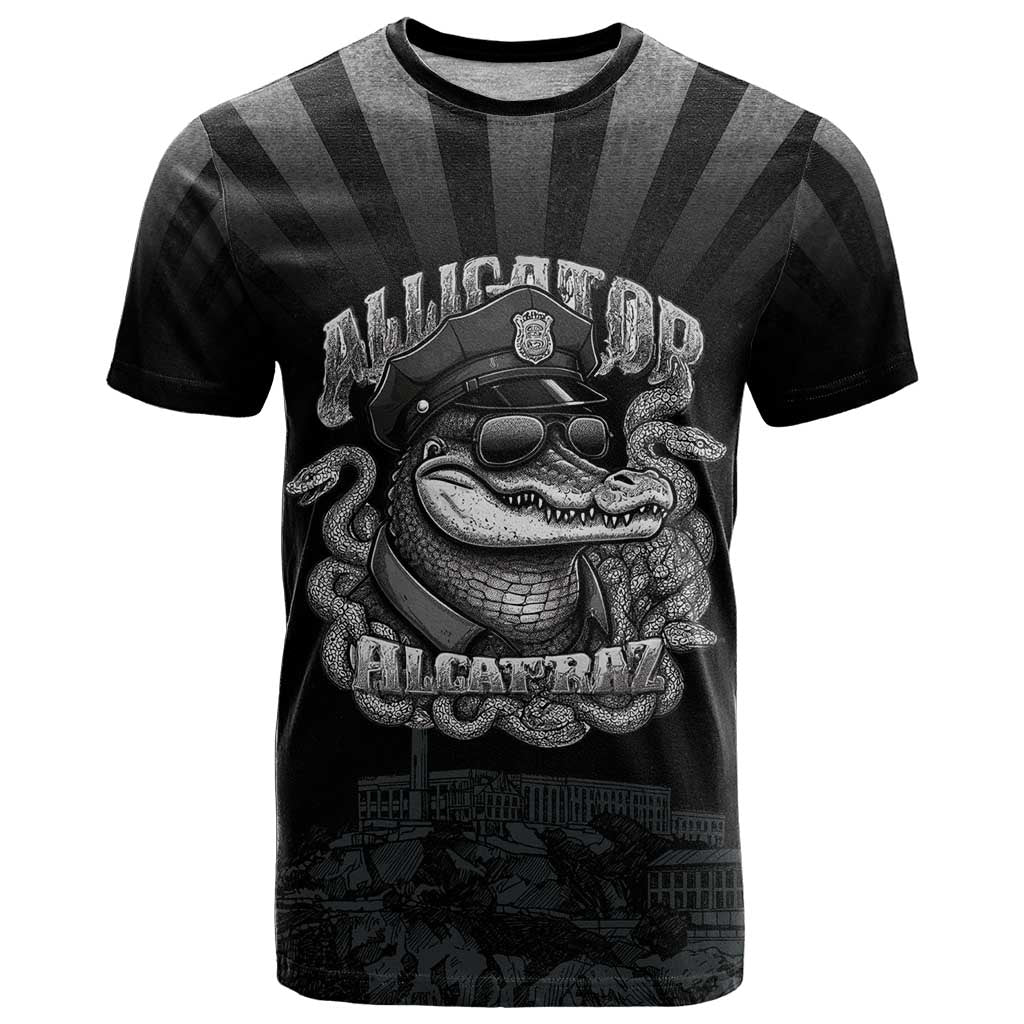 Alligator Alcatraz Police T-Shirt Prison Florida Everglades Graphic Tee