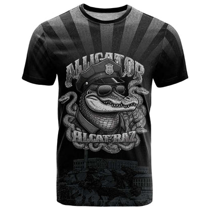 Alligator Alcatraz Police T-Shirt Prison Florida Everglades Graphic Tee