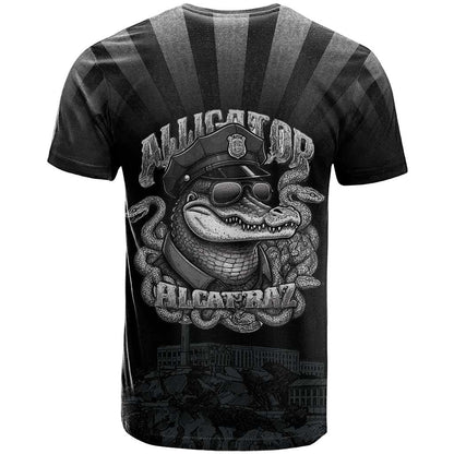 Alligator Alcatraz Police T-Shirt Prison Florida Everglades Graphic Tee