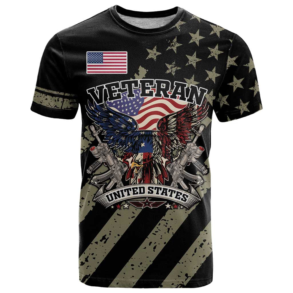 Custom Remembrance Day T-Shirt American Eagle With USA Flags Graphic Tee