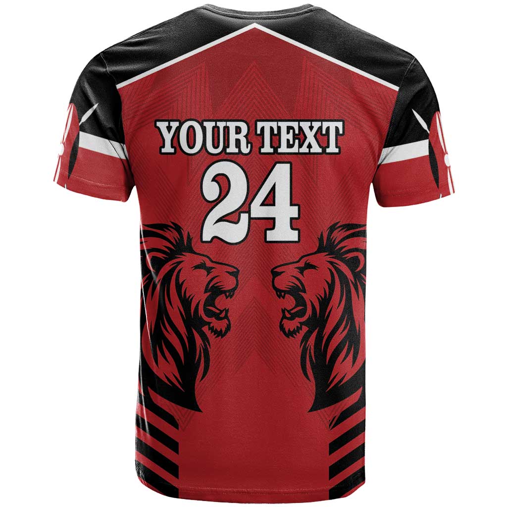 Custom Kenya Rugby T-Shirt African Lion Unique Style Graphic Tee