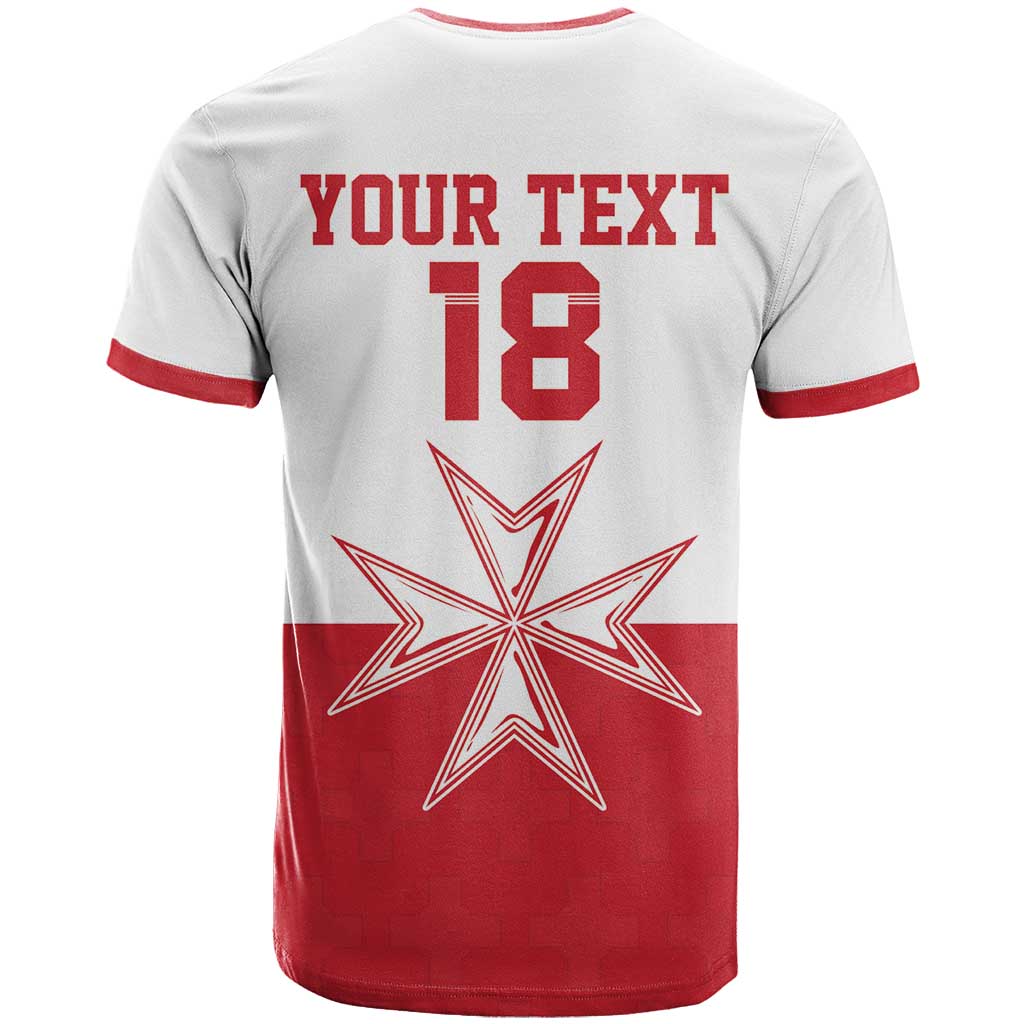 Custom Malta Football T-Shirt Tim nazzjonali tal-futbol ta Malta Graphic Tee