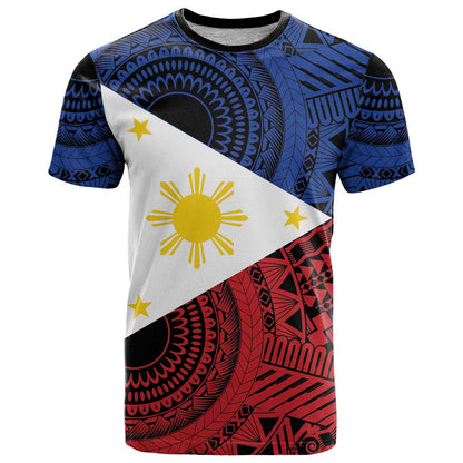 Philippines National Flag Day T-Shirt Filipino Tribal Pattern Graphic Tee