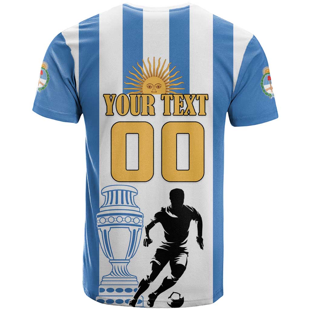 Custom Argentina Football T-Shirt We Are The Champions Graphic Tee