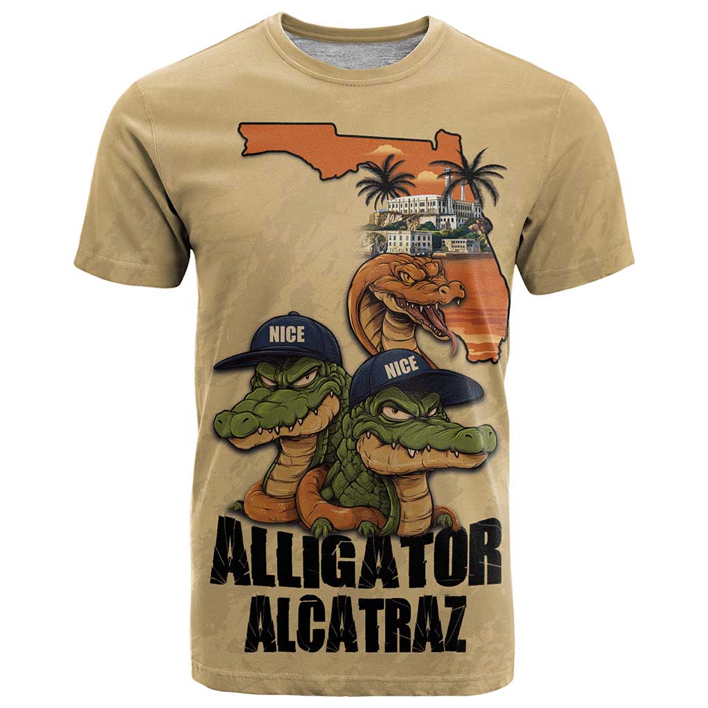 Alligator Alcatraz Prison Florida Everglades T-Shirt Graphic Tee