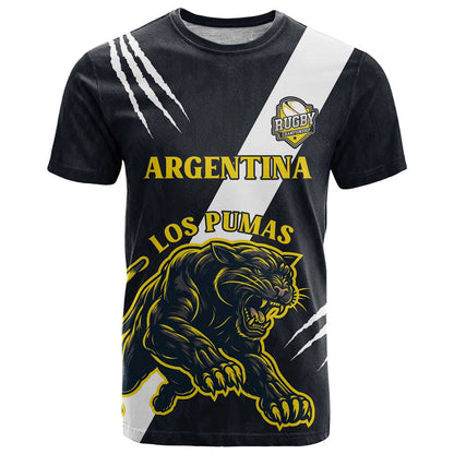 Custom Argentina Rugby T-Shirt Pumas Mascot Graphic Tee