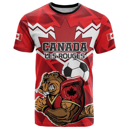 Custom Canada Football T-Shirt Beavers Mascot Graphic Tee