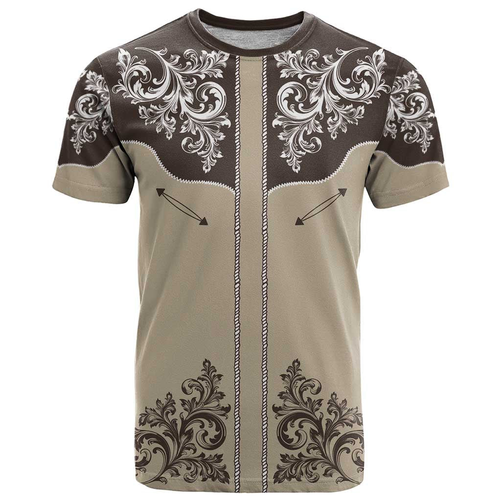 Vintage Western Cowboy T-Shirt Brown Version Graphic Tee