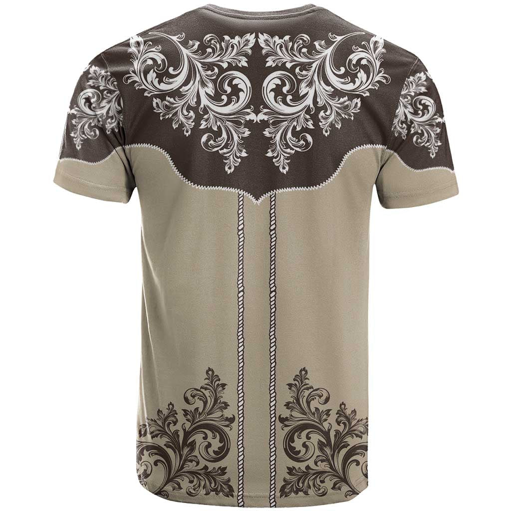 Vintage Western Cowboy T-Shirt Brown Version Graphic Tee