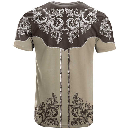 Vintage Western Cowboy T-Shirt Brown Version Graphic Tee