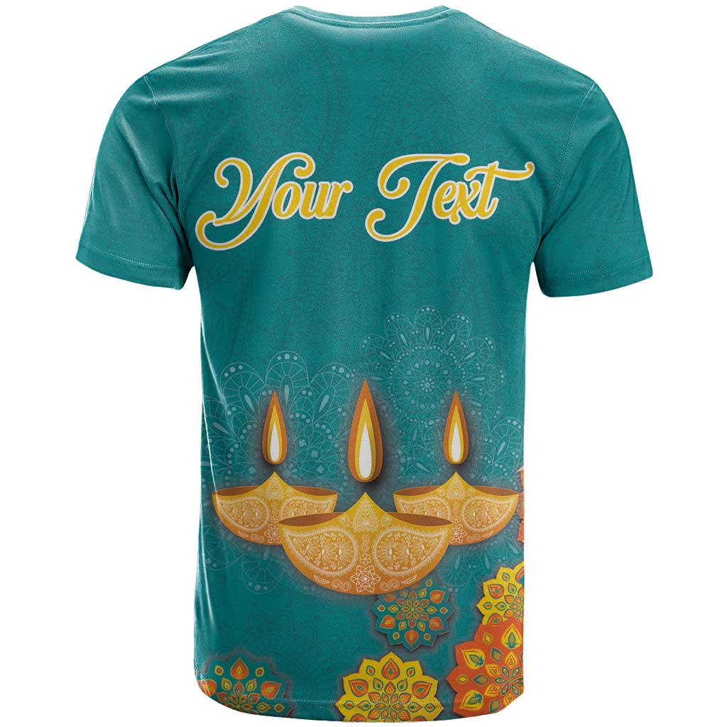 Personalized India Diwali T-Shirt Festival Of Light With Diya Graphic Tee