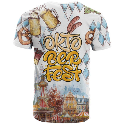 German Oktoberfest Beer T-Shirt Heritage Beer Riesenrad Joy Graphic Tee