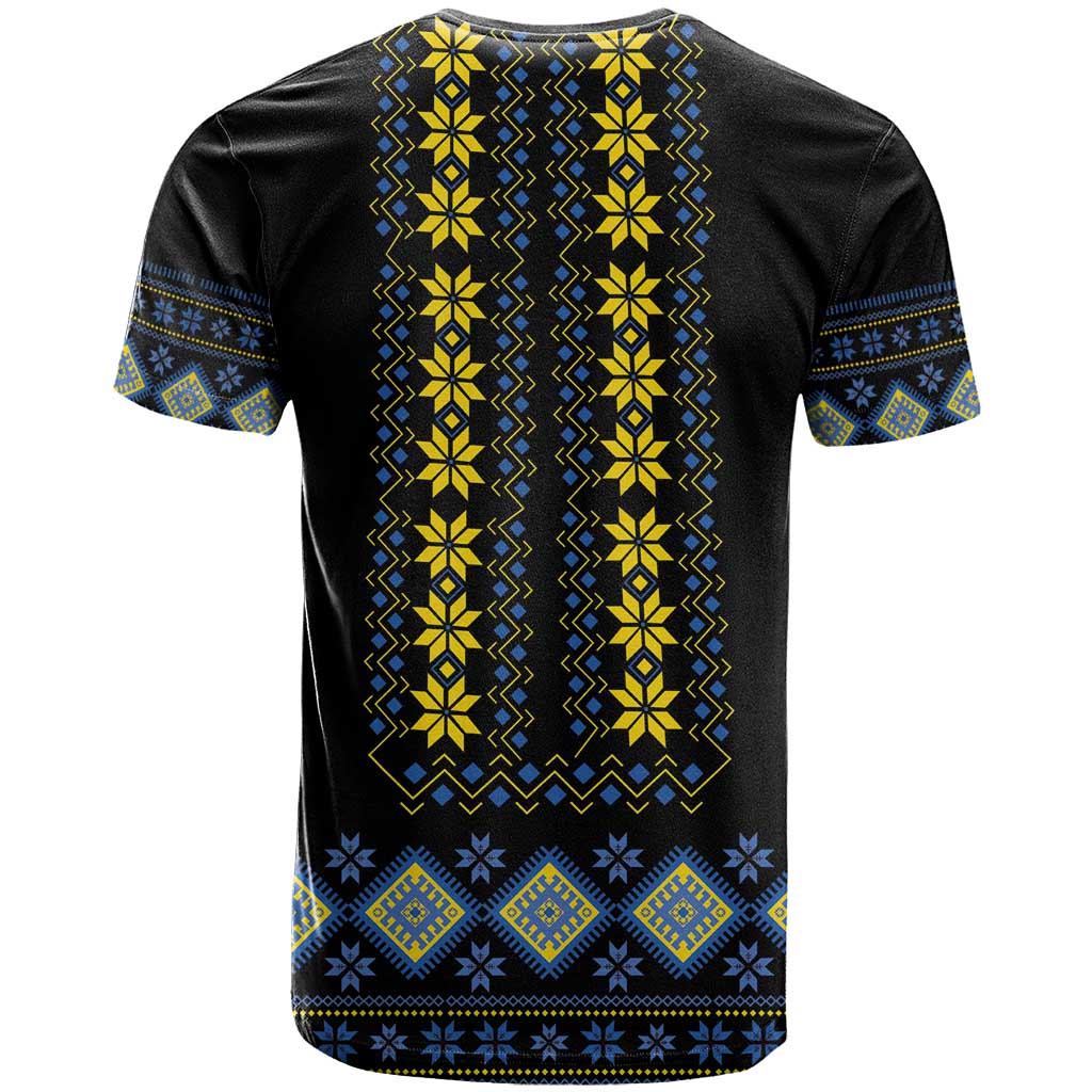 Yellow Ukraine Folk Patterns T-Shirt Graphic Tee
