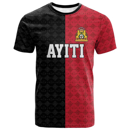 Afro-Haitians Empire of Haiti 1804-1806 T-Shirt Fleur-De-Lis Veves Motif Graphic Tee