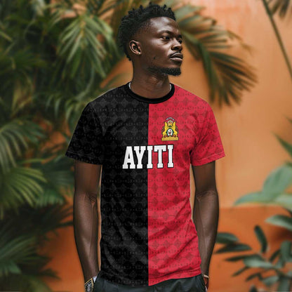 Afro-Haitians Empire of Haiti 1804-1806 T-Shirt Fleur-De-Lis Veves Motif Graphic Tee