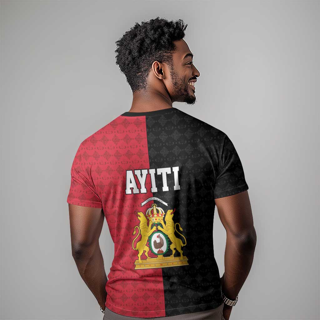 Afro-Haitians Empire of Haiti 1804-1806 T-Shirt Fleur-De-Lis Veves Motif Graphic Tee