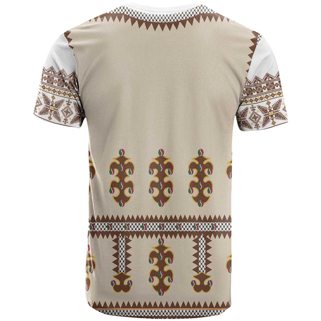 Hutsul Keptar Ukraine T-Shirt Carpathian Folk Embroidery Heritage Style Graphic Tee