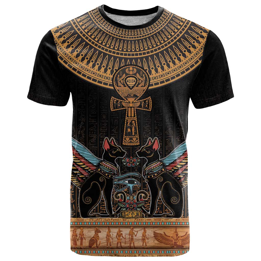 Ankh Egypt T-Shirt Ankh Egyptian Hieroglyphs Alphabet Graphic Tee