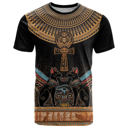 Ankh Egypt T-Shirt Ankh Egyptian Hieroglyphs Alphabet Graphic Tee