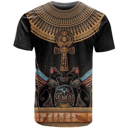 Ankh Egypt T-Shirt Ankh Egyptian Hieroglyphs Alphabet Graphic Tee