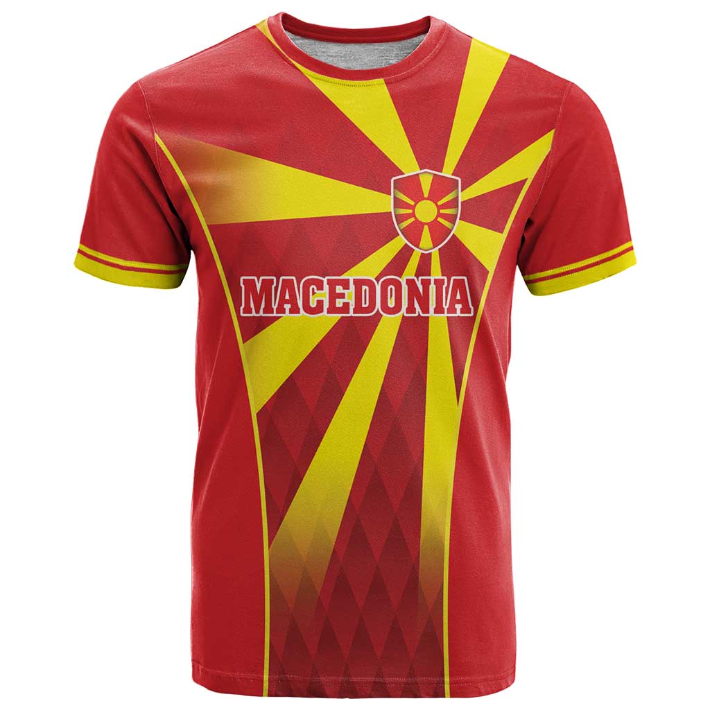 Custom Macedonia Football T-Shirt Come On Lavovi Graphic Tee