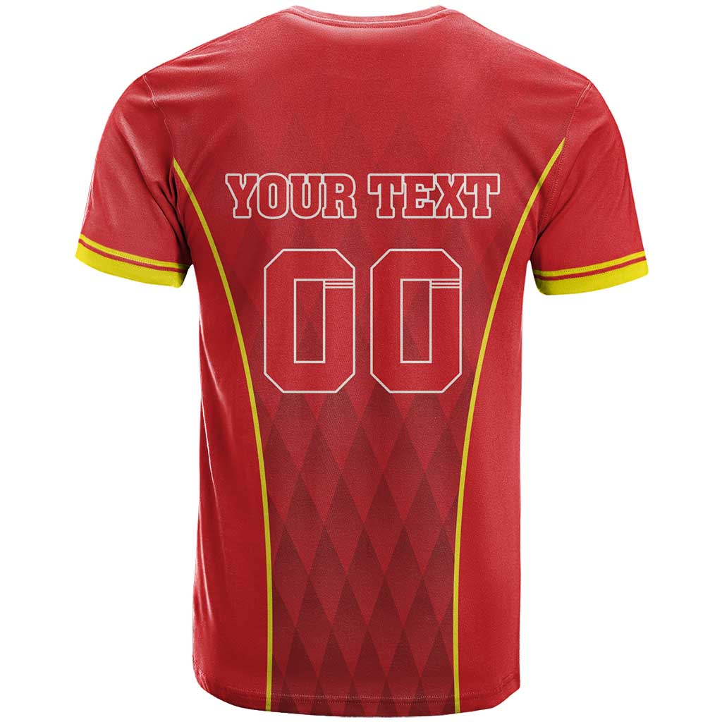 Custom Macedonia Football T-Shirt Come On Lavovi Graphic Tee