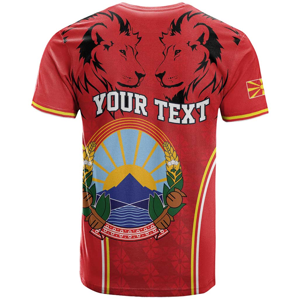 Personalized Macedonia Lion T-Shirt National Emblem Graphic Tee