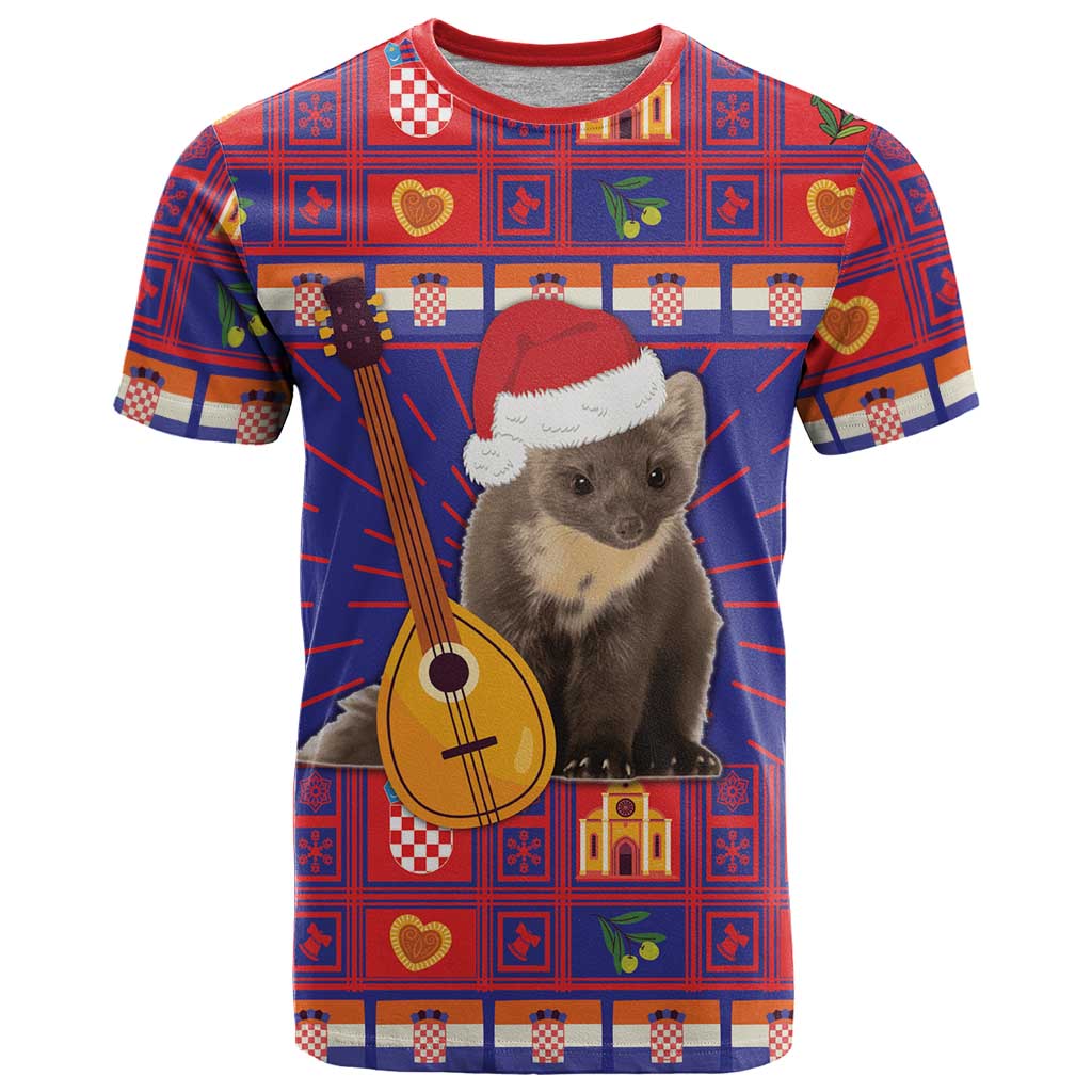 Croatia Christmas T-Shirt Kuna Zlatica Merry Xmas Graphic Tee