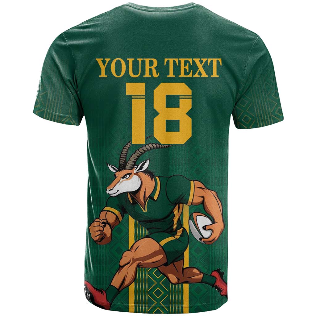 Custom South Africa Rugby T-Shirt Go Springboks Graphic Tee