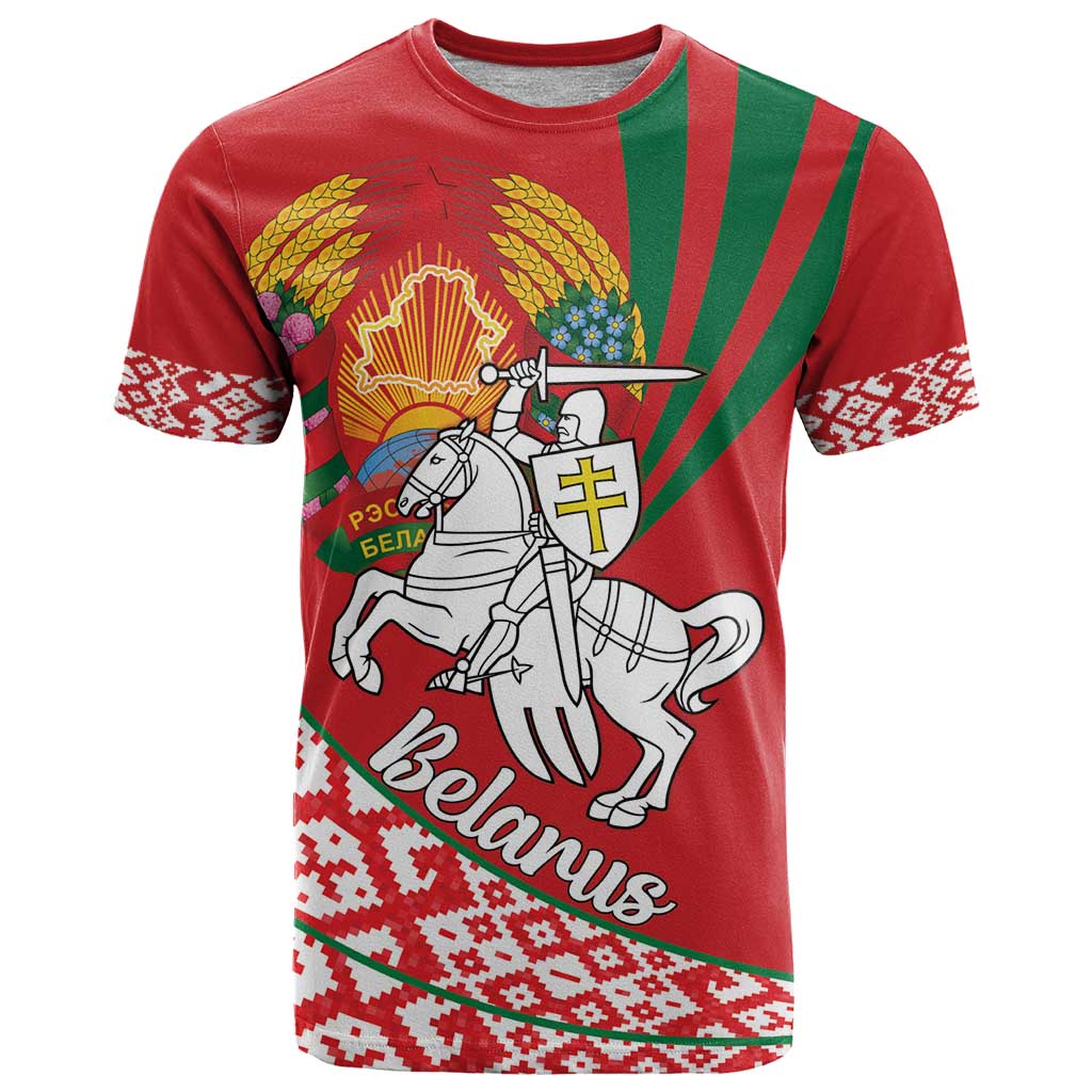 Belarus Pahonia T-Shirt Belarusian Patterns Graphic Tee