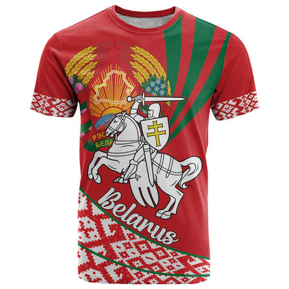 Belarus Pahonia T-Shirt Belarusian Patterns Graphic Tee