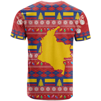 Colombia Christmas T-Shirt Libertad y Orden With Feliz Navidad Graphic Tee