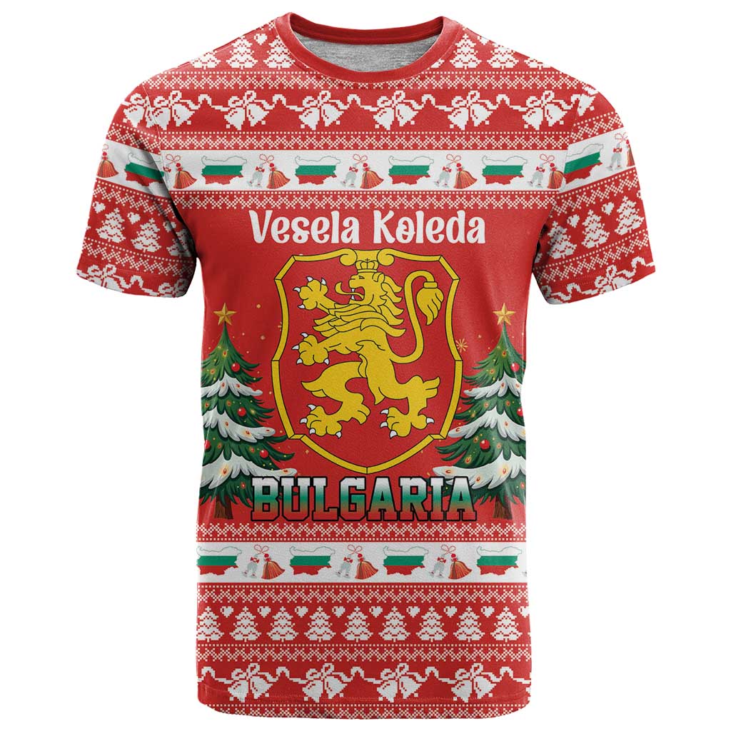 Bulgaria Christmas T-Shirt Merry Xmas Lion Crest Graphic Tee