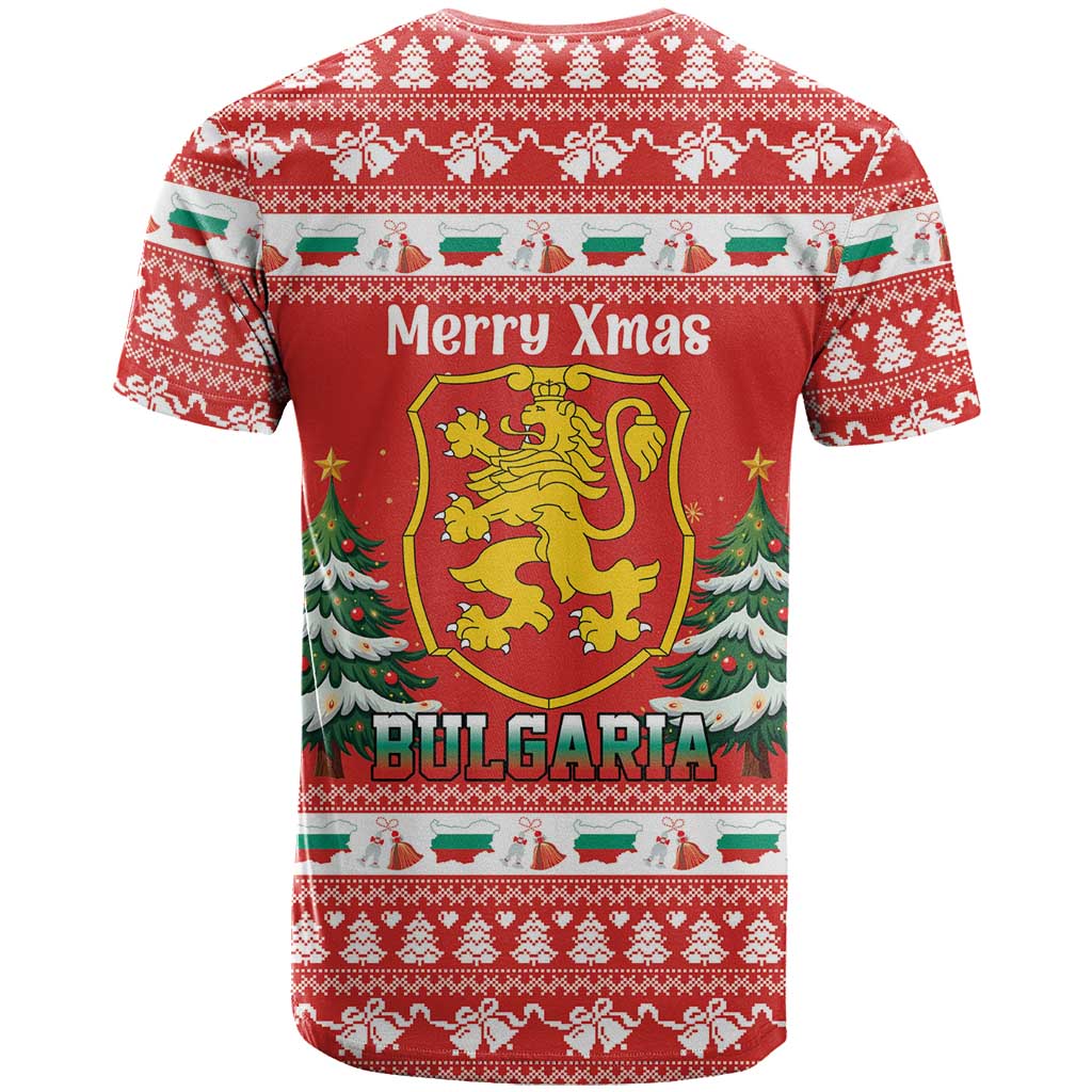 Bulgaria Christmas T-Shirt Merry Xmas Lion Crest Graphic Tee