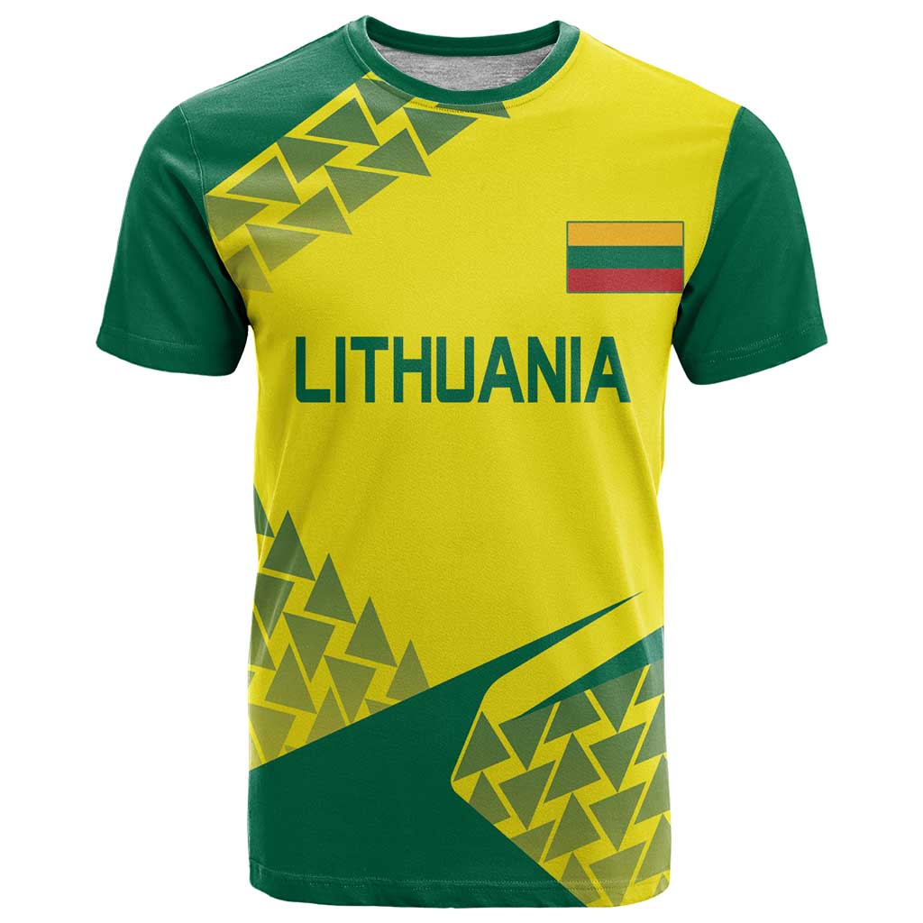 Custom Lithuania Volleyball T-Shirt Go Champion Sporty Style Graphic Tee