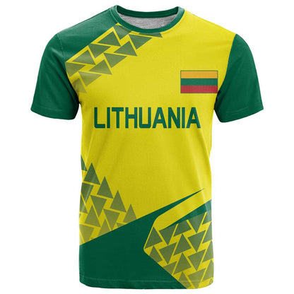 Custom Lithuania Volleyball T-Shirt Go Champion Sporty Style Graphic Tee