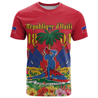 Haiti Independence Day T-Shirt Le Marron Inconnu Unity Makes Strength Graphic Tee
