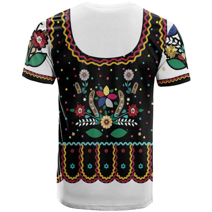 Vintage Polish Gorsecik T-Shirt Slavic Floral Folk Art Graphic Tee
