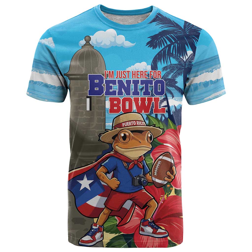 Puerto Rico Coquí Frog T-Shirt Benito Bowl Halftime Show Graphic Tee