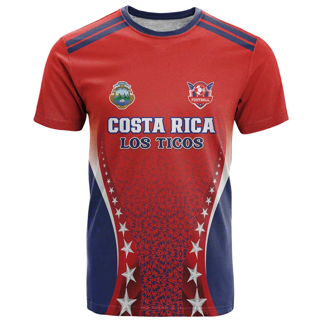 Custom Costa Rica Football T-Shirt Los Ticos Sporty Style Graphic Tee