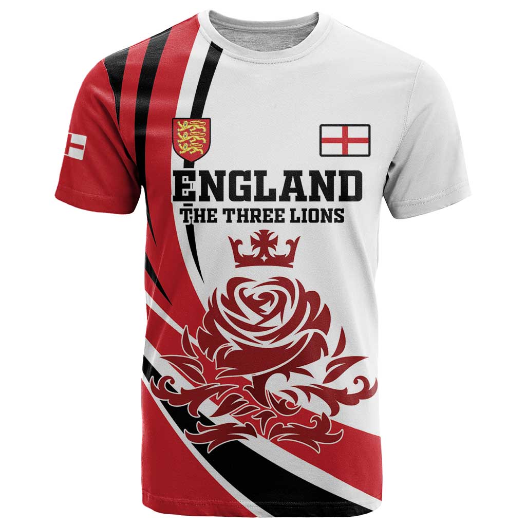 Custom England Football T-Shirt Simple Style Graphic Tee