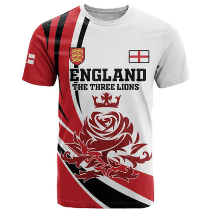 Custom England Football T-Shirt Simple Style Graphic Tee