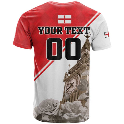 Custom England Rose T-Shirt With Big Ben Graphic Tee
