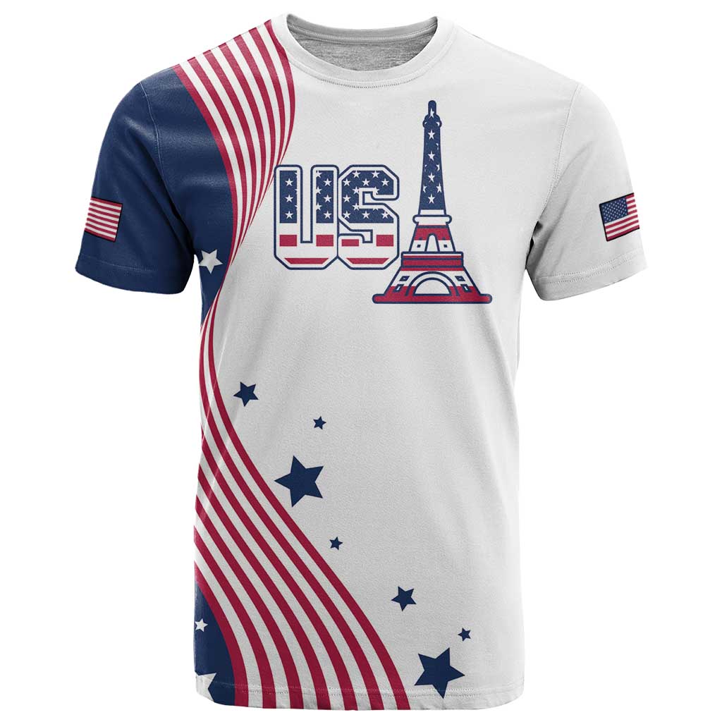Custom USA Summer Sport 2024 T-Shirt Flag Of The United States Graphic Tee