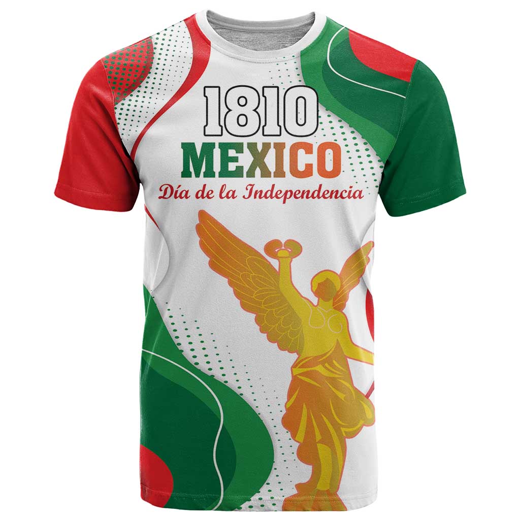 Custom Mexico Independence Day T-Shirt Monumento A La Independencia Graphic Tee