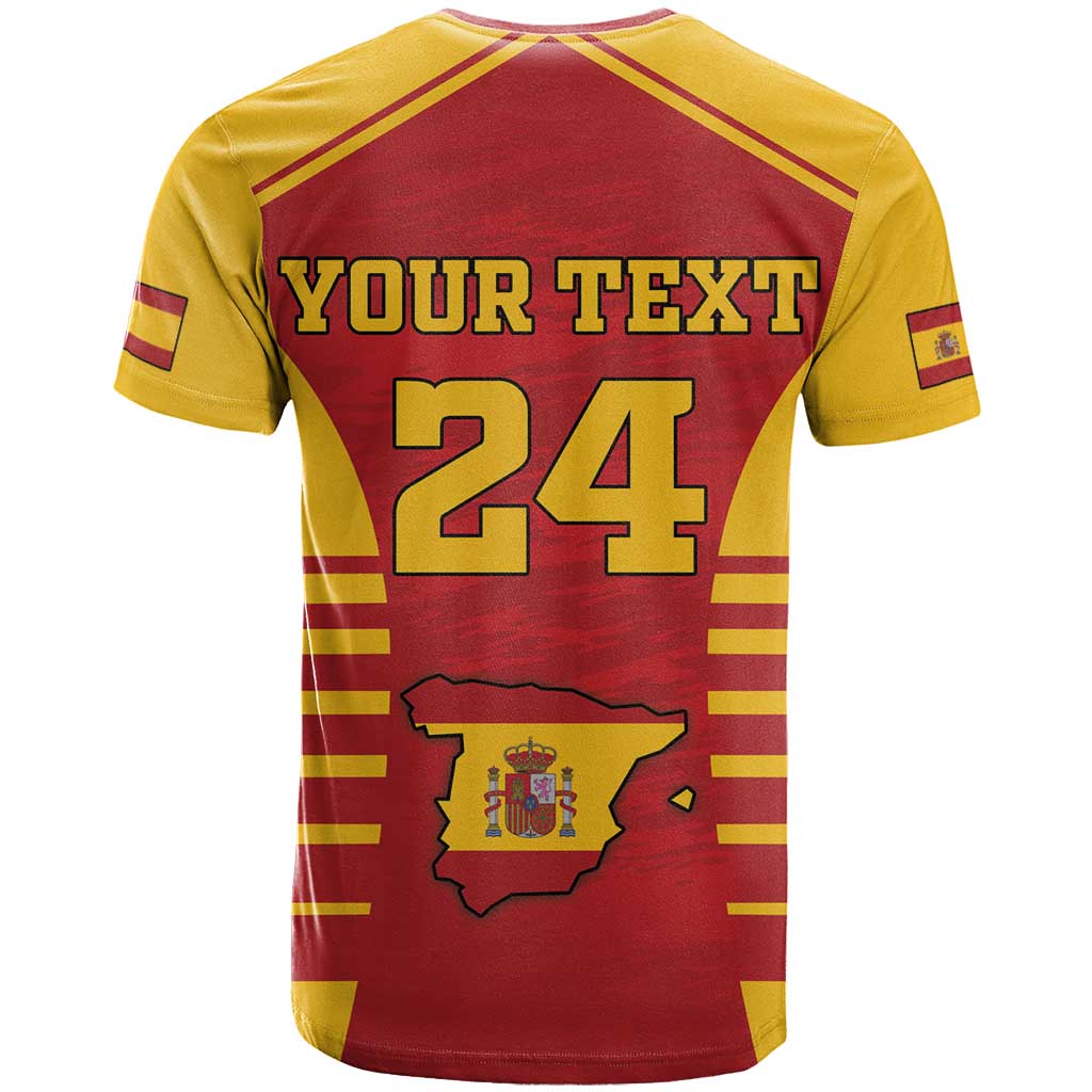 Custom Spain Coat Of Arms T-Shirt Sport Style Graphic Tee