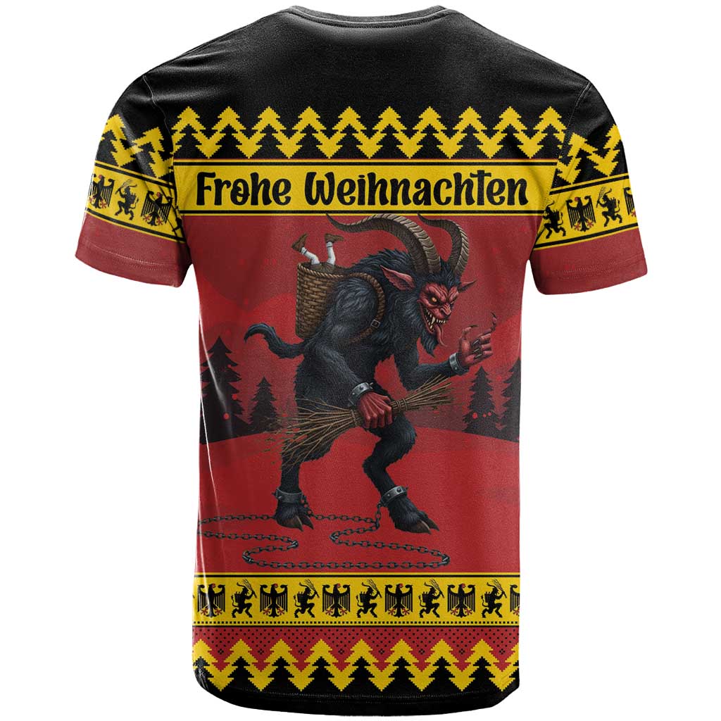 Merry Krampus Germany T-Shirt Frohe Weihnachten Graphic Tee