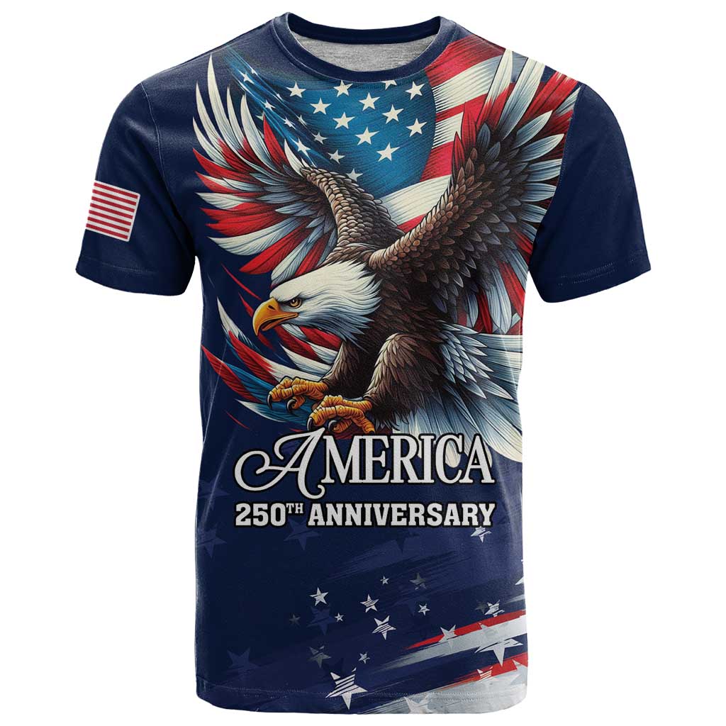 US Navy 250th Anniversary T-Shirt Proudly Served Veteran Graphic Tee