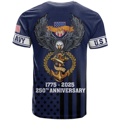 America 250th Anniversary Eagle T-Shirt Patriotic USA Flag Graphic Tee